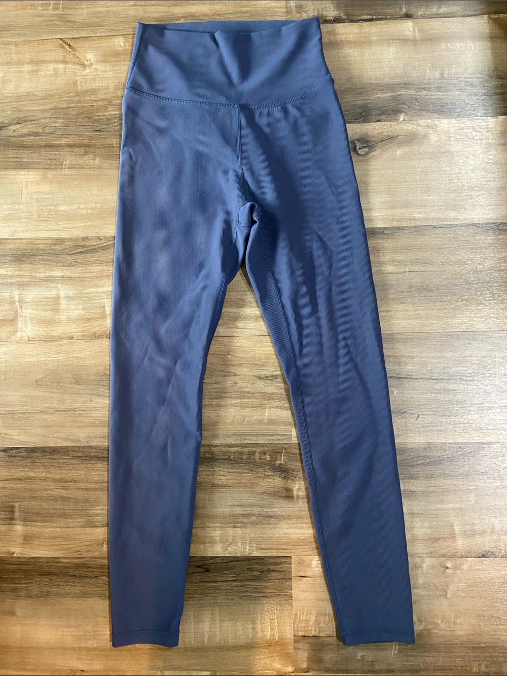 High-Waist Leggings in Slate Blue